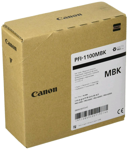 CANON PFI-1100MBK CARTUCCIA INK NERO OPACO